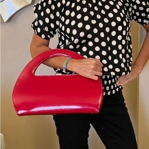 Vintage Elegant Red Designer Women's Purse